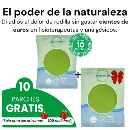 Cuida tus rodillas, naturalmente - Dolnatur™ (10 parches)